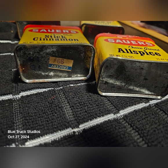 Sauers Sauer's Spices Metal Tins Vintage - Picture 3 of 17